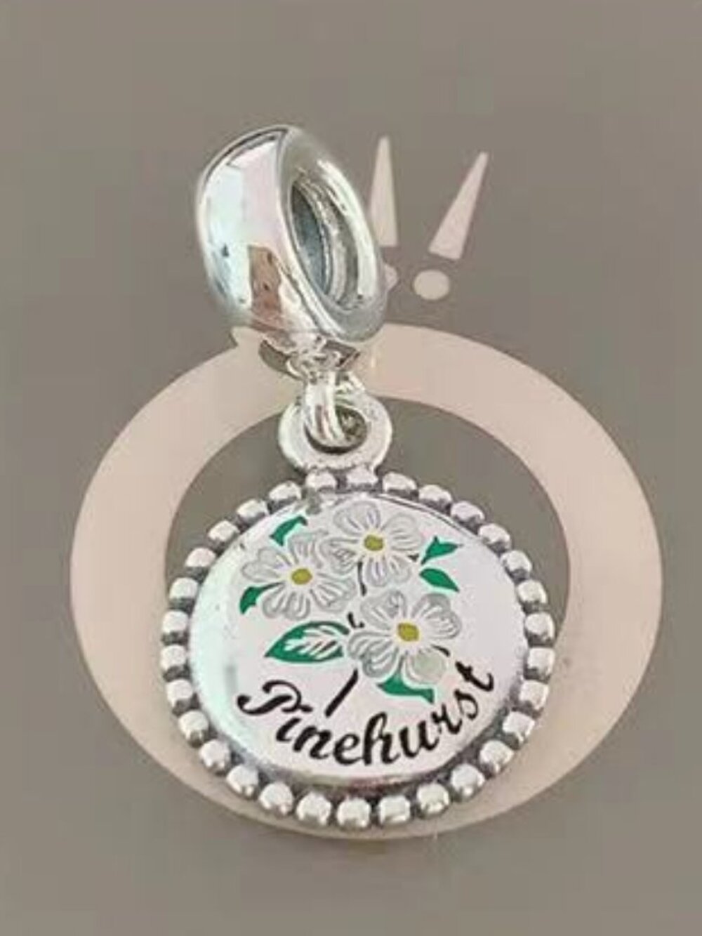Pandora Pinehurst Exclusive Dangle Charm North Carolina Travel Pendant|S925